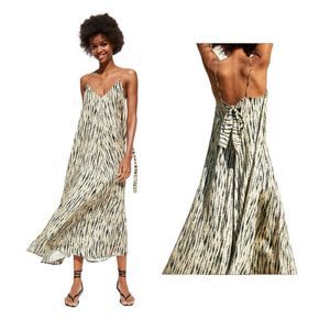 ZARA | Off White / Blue Tie Dye Maxi Dress | XS-S